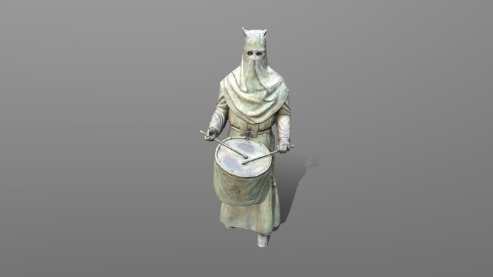 MONUMENTO AL COFRADE Y TAMBOR 3D Model