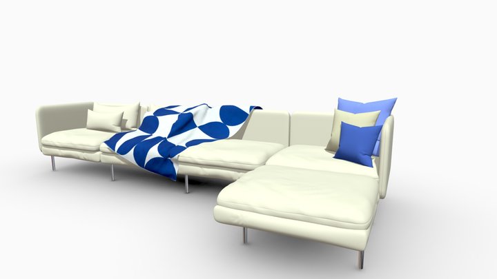 Modern modular sofa 3D Model