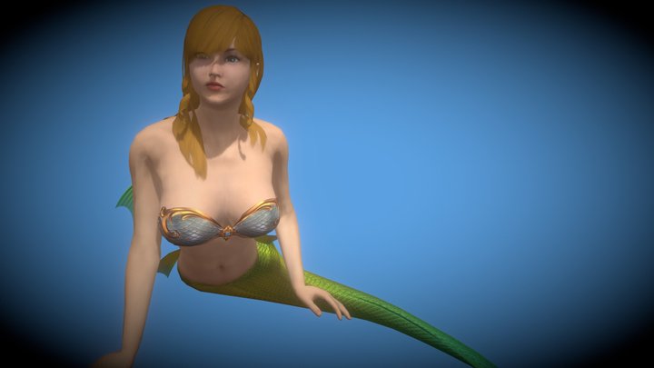 3DFoin - Mermaid 3D Model