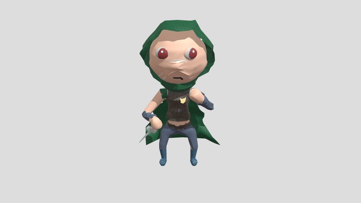 VICTRA CHIBI LOW POLLY 3D Model