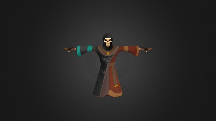 Skeleton Sorcerer 3D Model