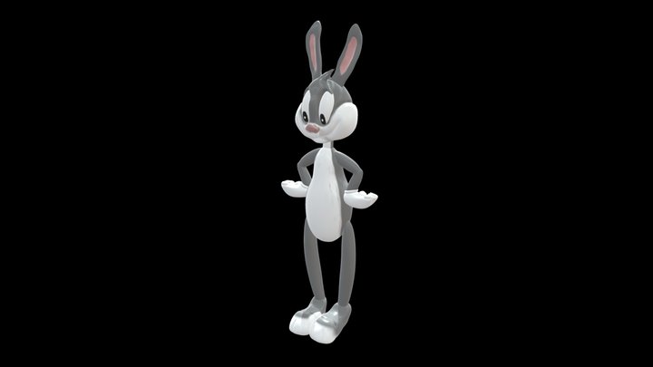 Model do bugs bunny a looney tunes 3D Model