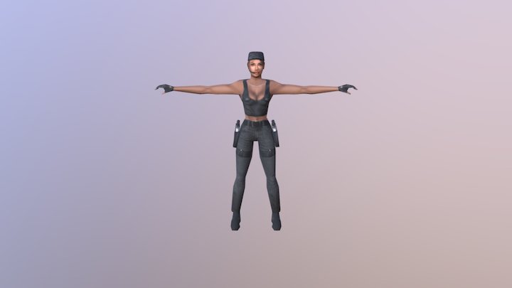 Girl3 skin character 3D Model