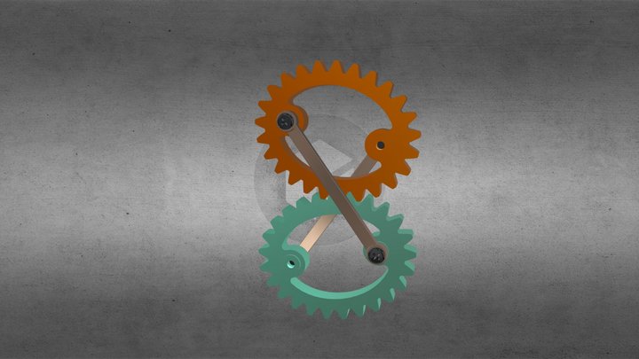 Crosslink Ellipse Gears I – Modèle 3D gratuit STL