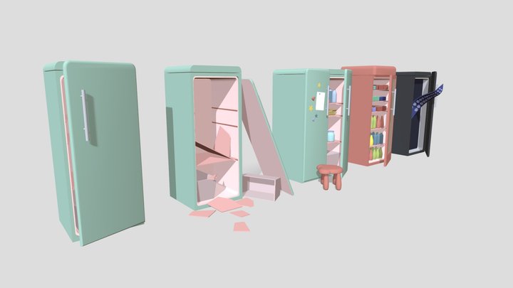 Холодильник / Fridge 3D Model