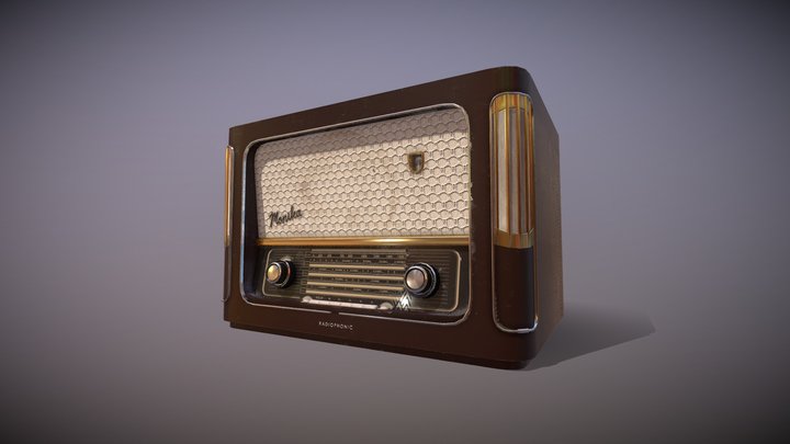 Vintage Radio 3D Model