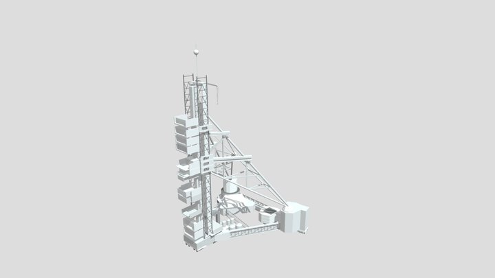 N1 Rocket service tower 3D Model