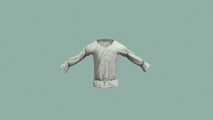 old linen shirt 3D Model