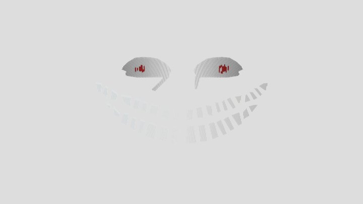 trollface face 3D Model