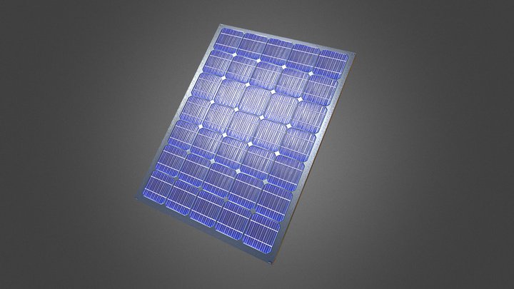 solar panel 3D Model