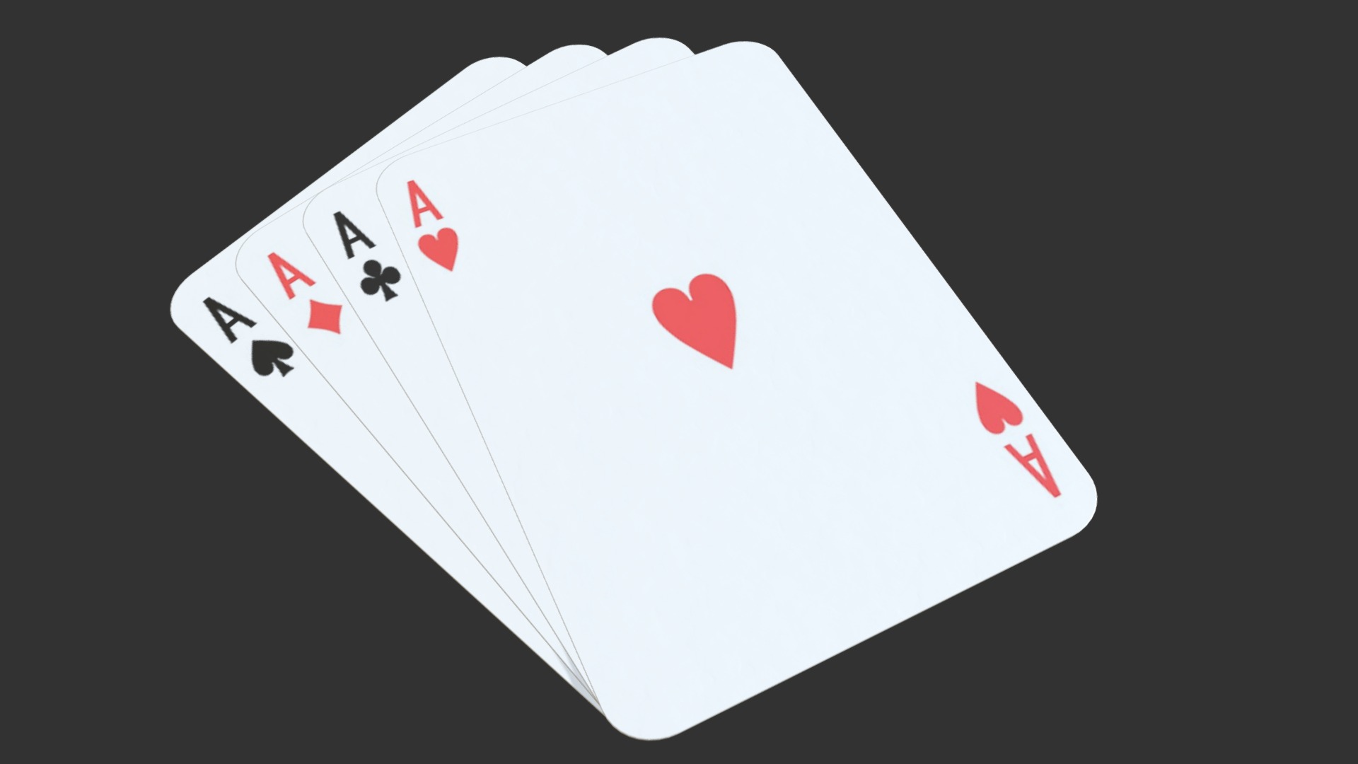 3D model Poker - This is a 3D model of the Poker. The 3D model is about a white square with red dots.