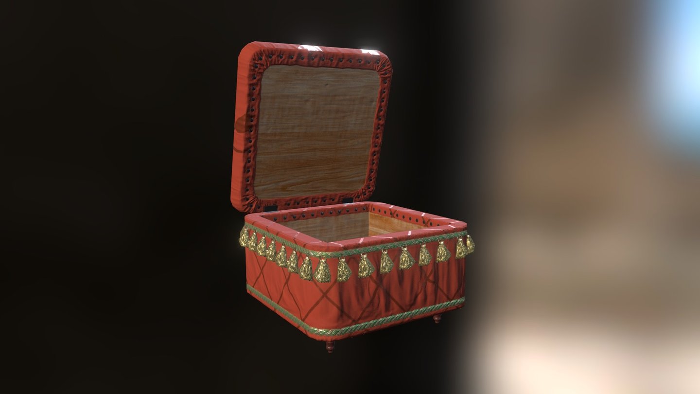 an ottoman - 3D model by tvaroog [686be60] - Sketchfab