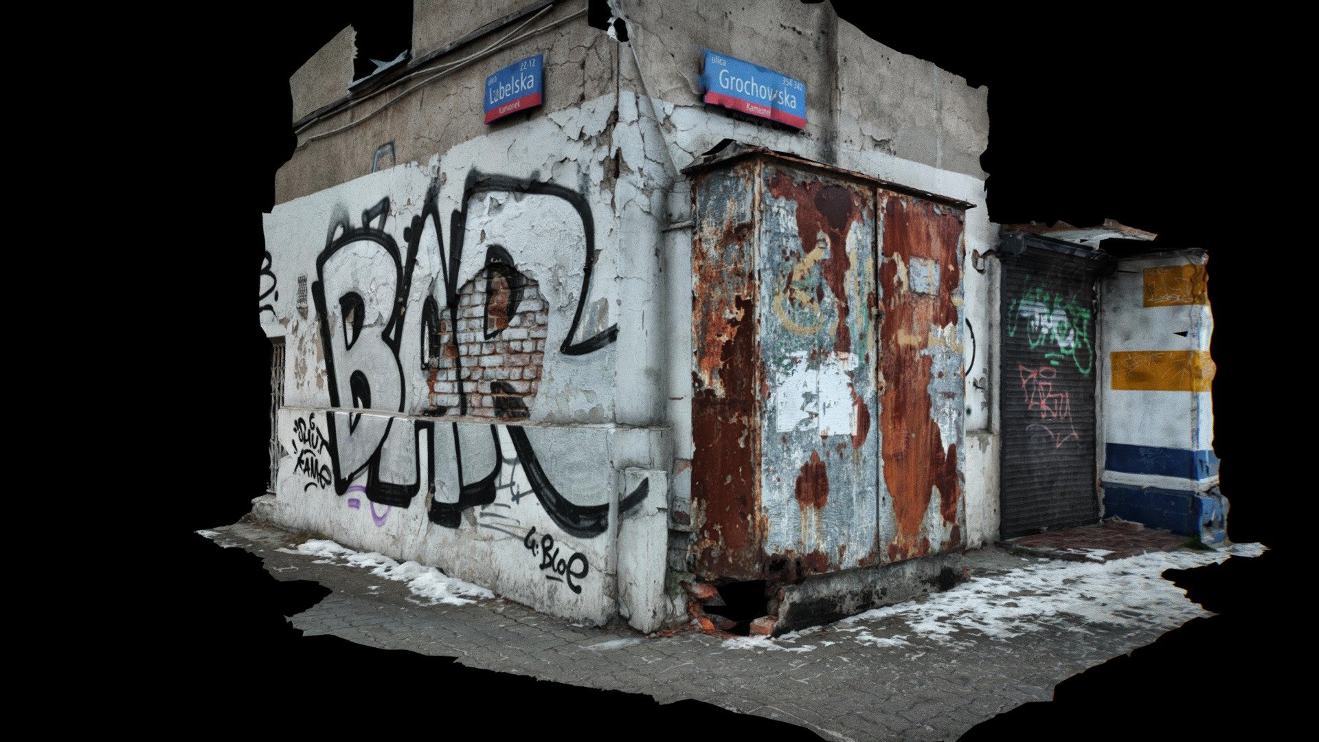 Warszawa, Praga, Abandoned building.