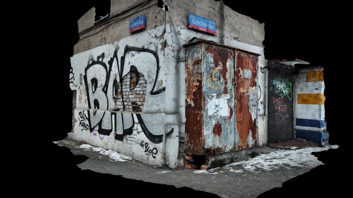 Warszawa, Praga, Abandoned building. – Modello 3D gratuito STL