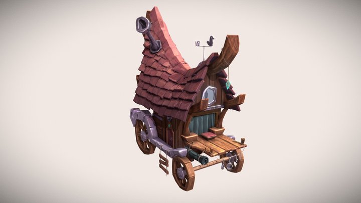 The Magpie Cart 3D Modeling 3D Model