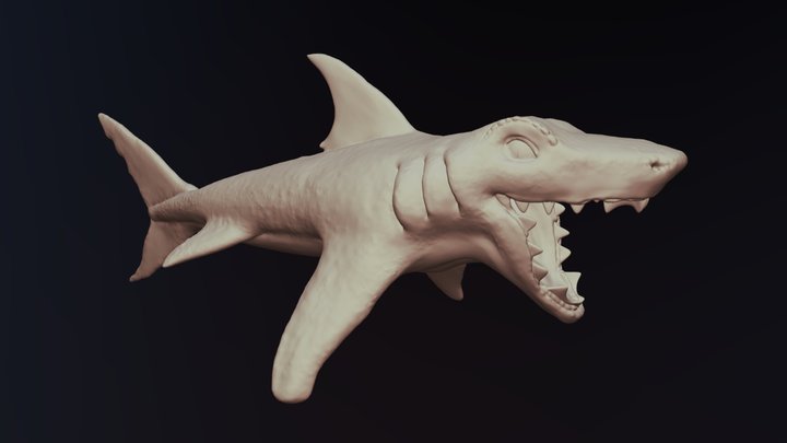 Sculpt January 2019 Day 1: Shark 3D Model
