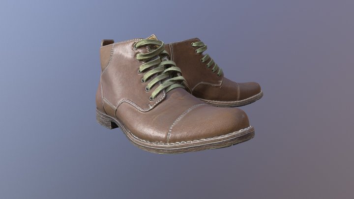 Mensshoesbrown 3D Model