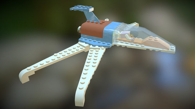 Yoko Tsuno Single Seater Aircraft 3D Model