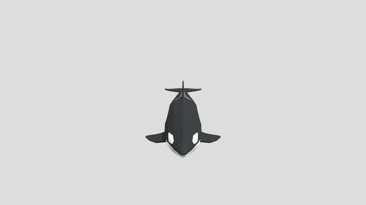 Killer Whale, Orca Low Poly 3D Model