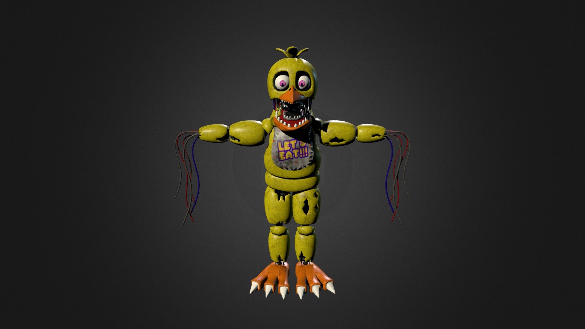 FNaF: Withered Chica model Fix 