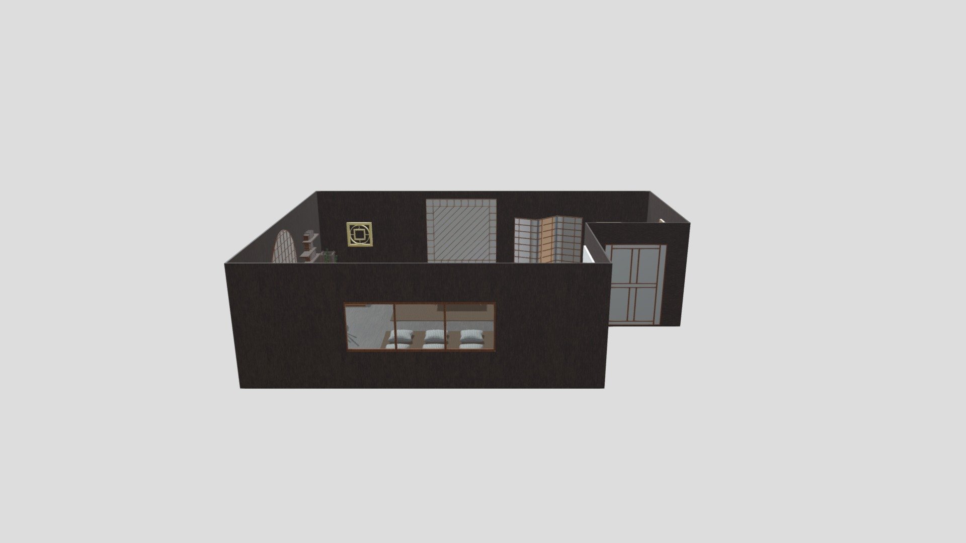 Japanese Classroom With Textures