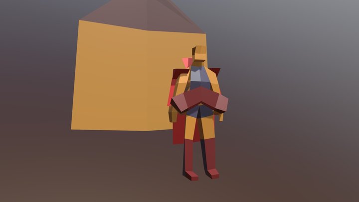 Primitive Building- V 3D Model