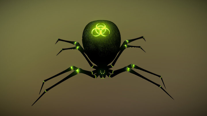 Radioactive Spider 3D Model