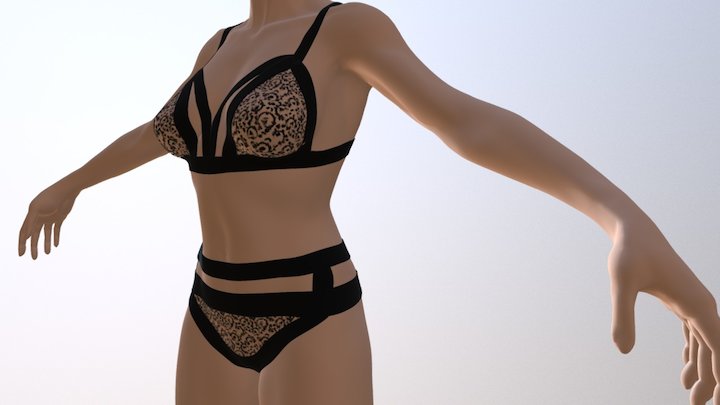 le chat noir. 3D Model