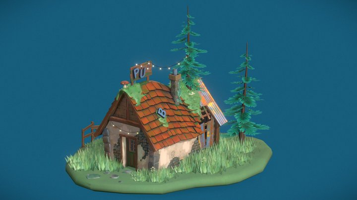 Little Frog Pub 3D Model