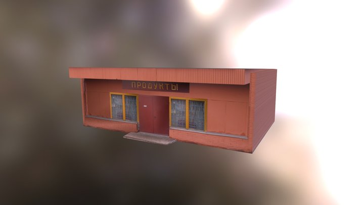 Soviet - russian provincial shop 3D Model
