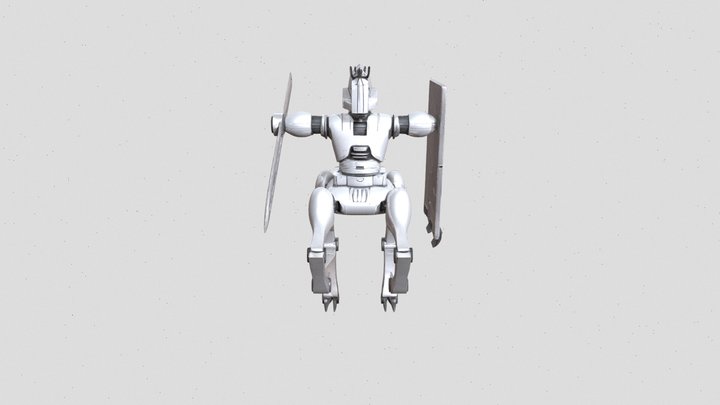Chess Knight Mech 3D Model