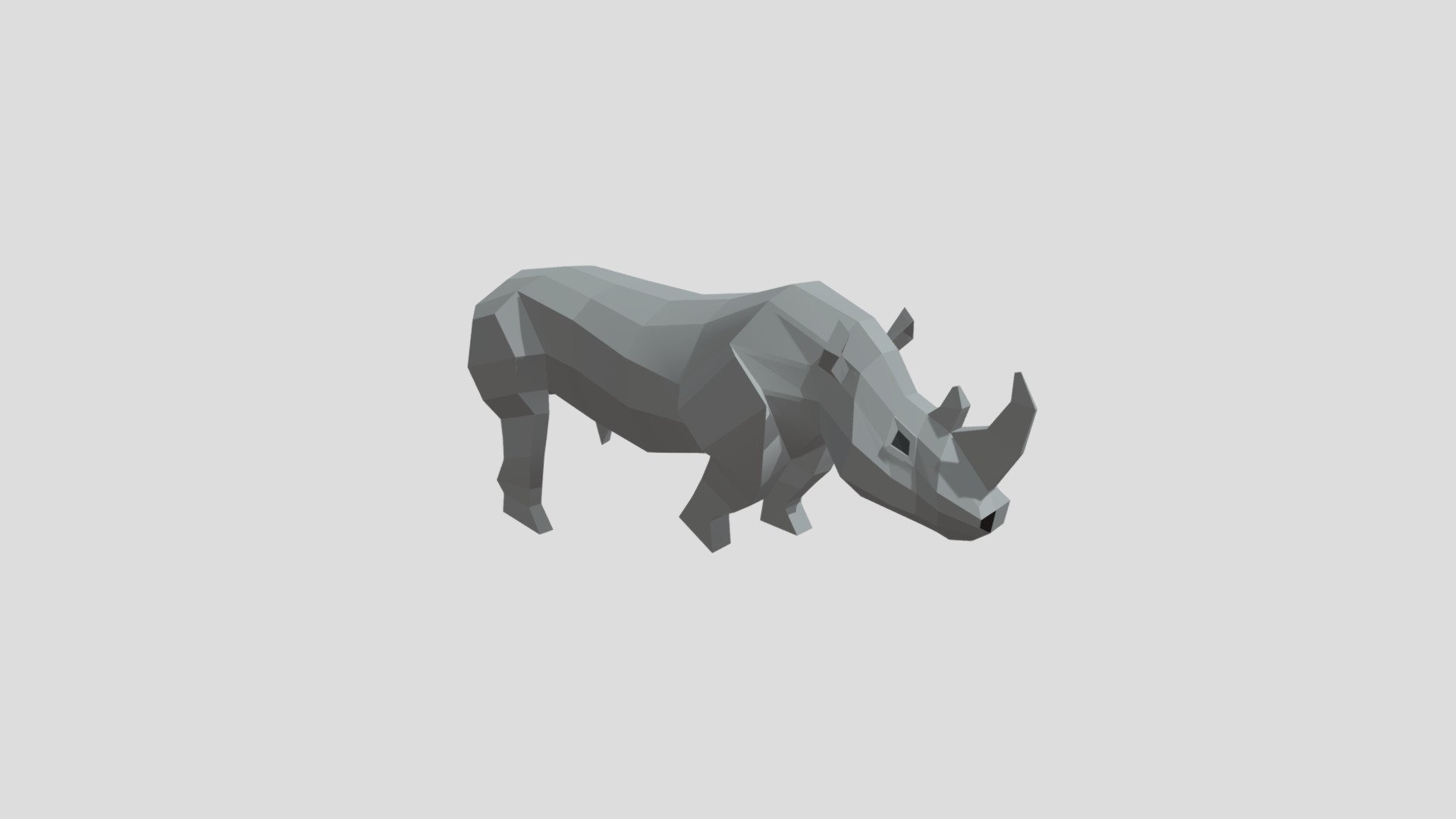 Rhinoceros - 3D model by Irinae [687a6e5] - Sketchfab