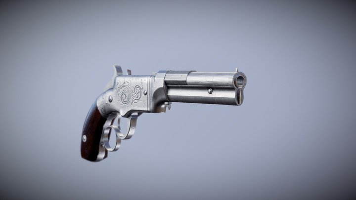 Smith and Wesson - volcanic pistol 3D Model