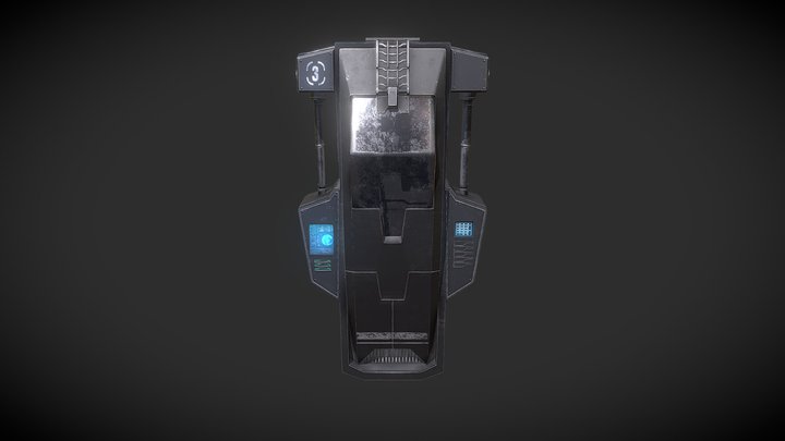 Hypersleep Chamber 3D Model
