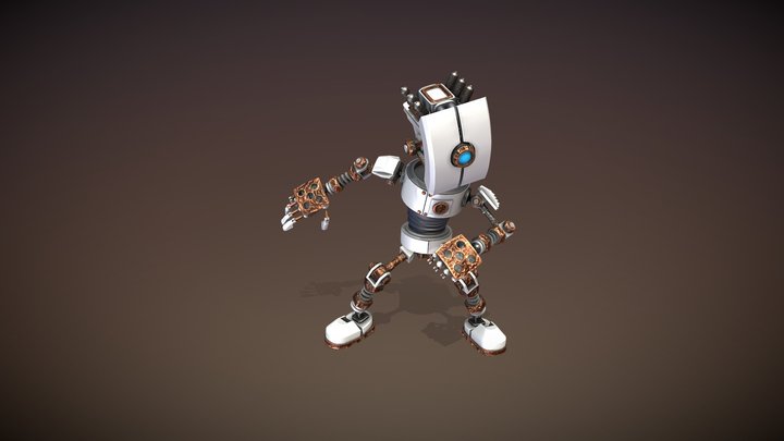 Robot Cyberpunk 3D Model