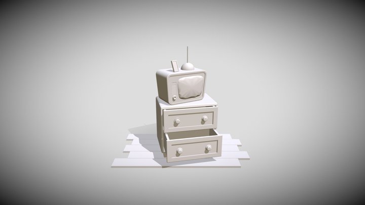 TELEVISION STAND 3D Model