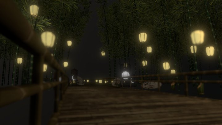 Bridge With Lanterns – Modello 3D gratuito STL