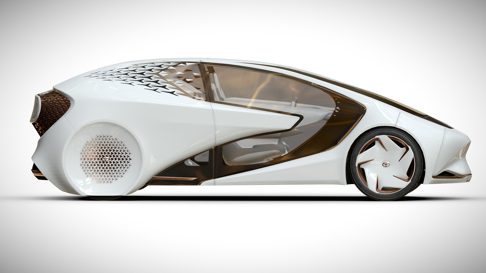 3D model Toyota Concept-i - This is a 3D model of the Toyota Concept-i. The 3D model is about a white sports car.