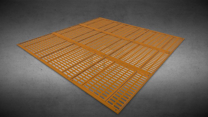 Scifi_Floor_vents 3D Model