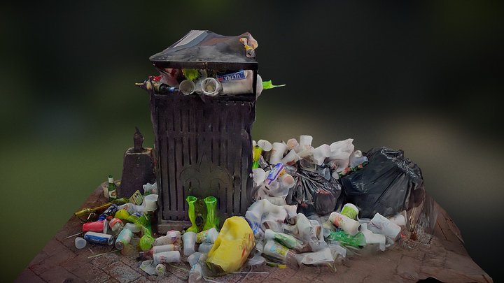 New Orleans - Street Trash 3D Model