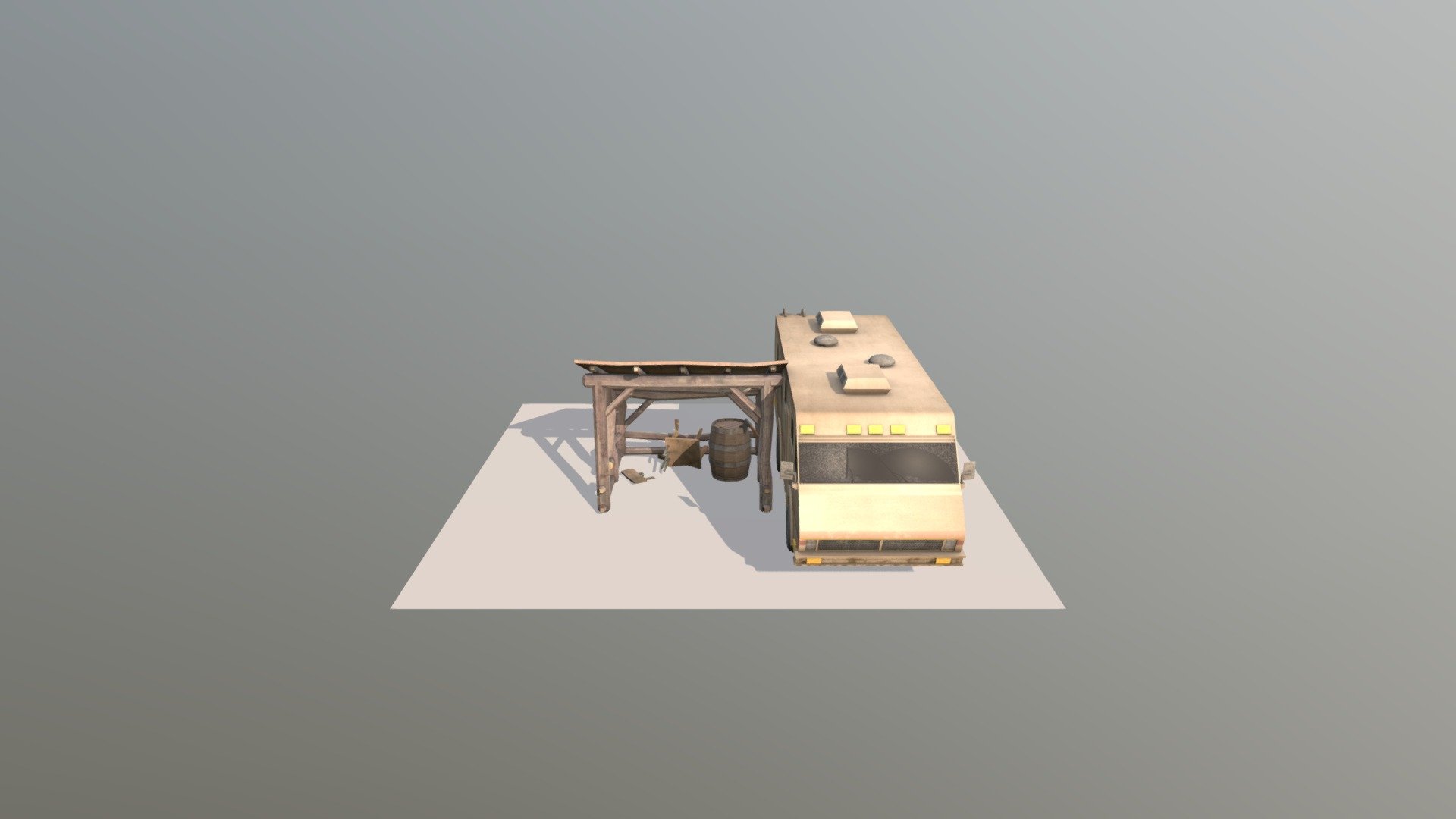 DAE 5 Finished props - Forest Loner - 3D model by Othello Vanhove ...