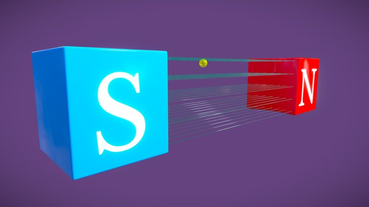 Electron movement 3D Model