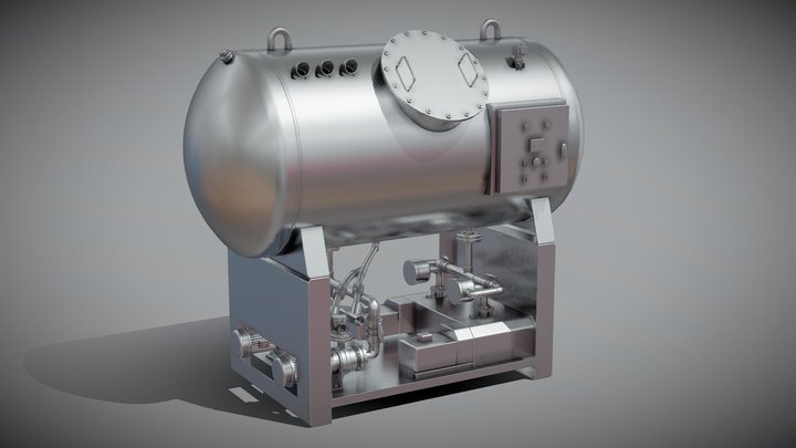 Vacuum Station Tank – Modello 3D gratuito STL