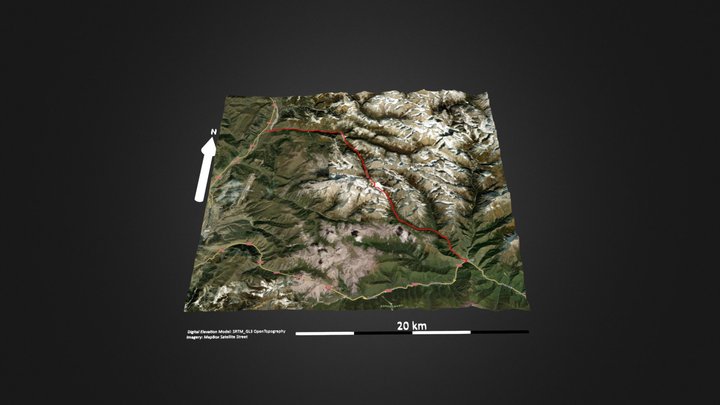 大横断S线_01_川主寺_黄龙乡 – Kostenloses 3D-Modell STL