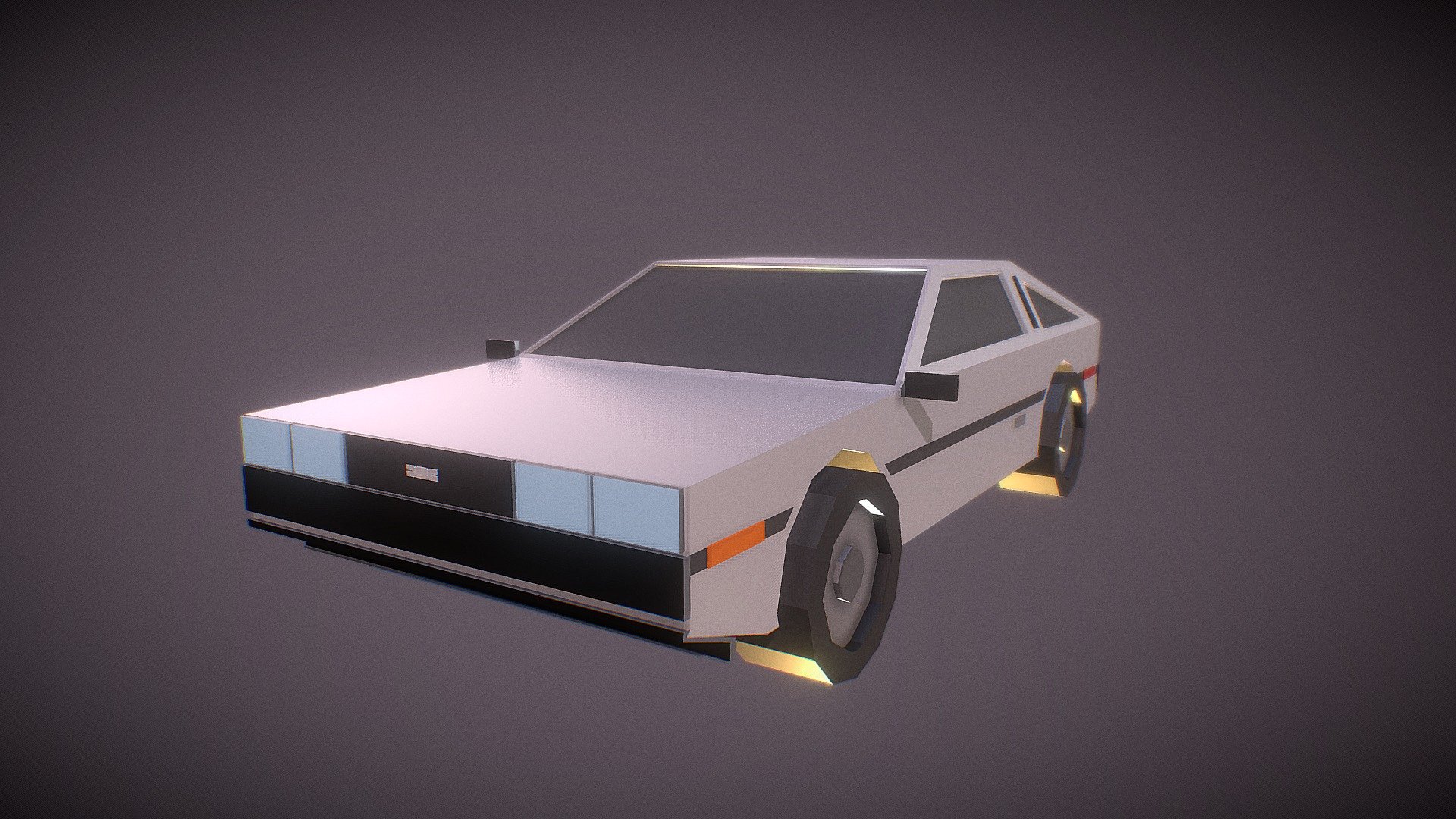 DeLorean Low Poly