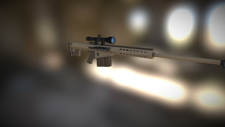 Barrett M82 3D Model