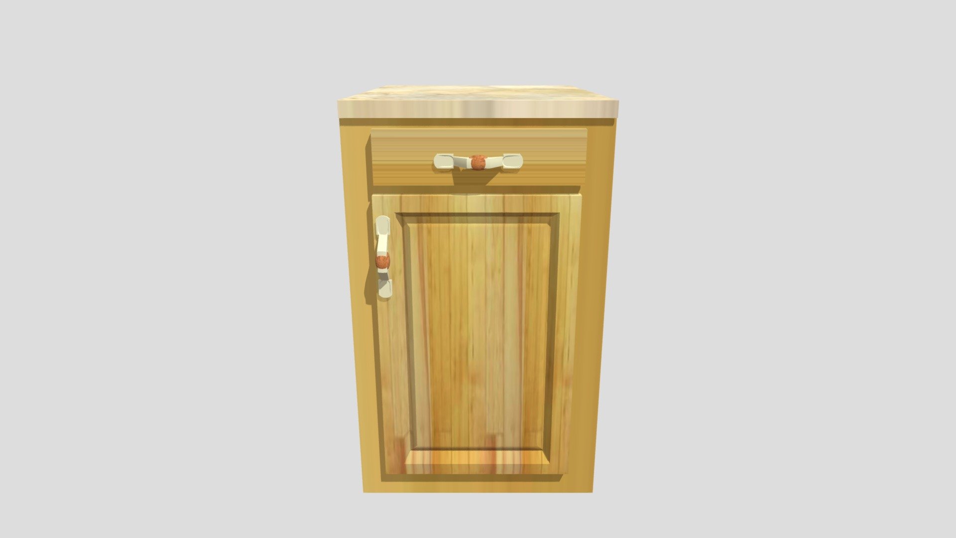 Wood lower cabinet