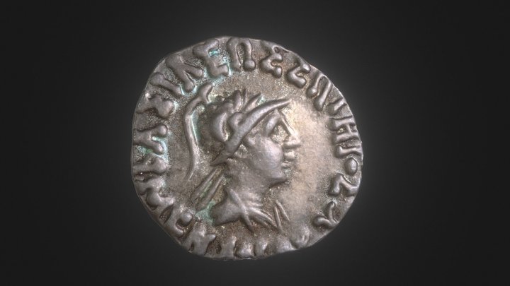 Silver Drachm of Menander