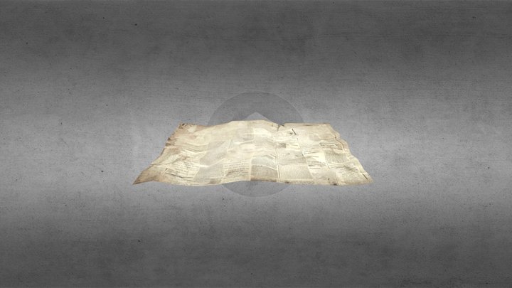 Vintage Newspaper 3D Model