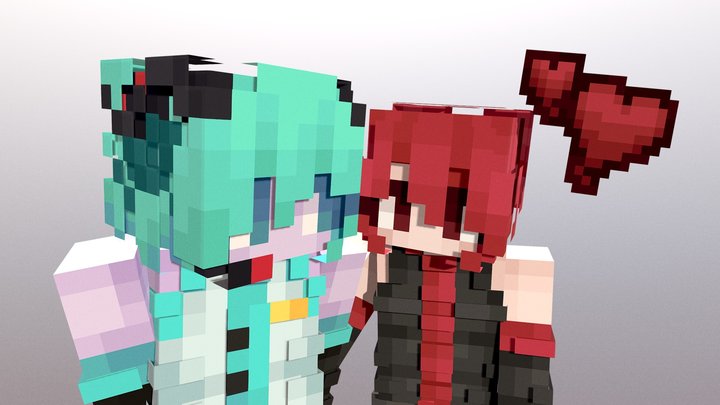 Skin pose render 3D Model